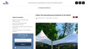 9 Best Tent Manufacturers & Brands in the World - tent manufacturer