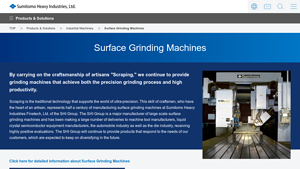 Surface Grinding Machines | Sumitomo Heavy Industries, Ltd. - surface grinding machine factory