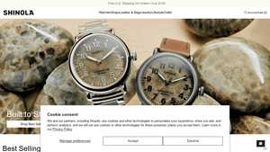 Shinola | The American Watchmaker - watch manufacturer
