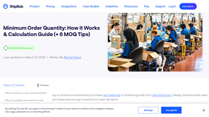 What is a Minimum Order Quantity? Guide + Calculate MOQ - min per manufacturer