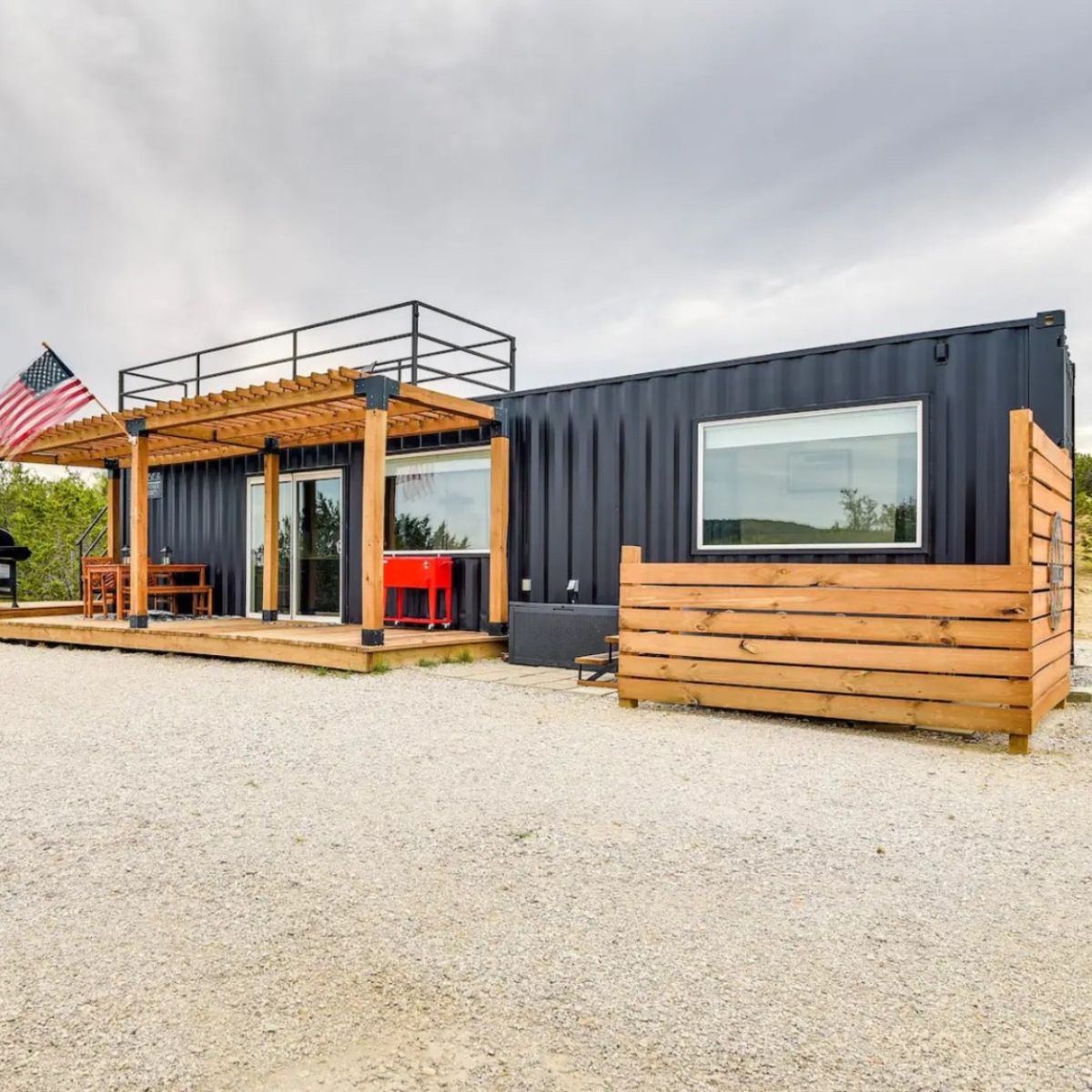 A relevant stock photo of shipping container custom in a typical setting.