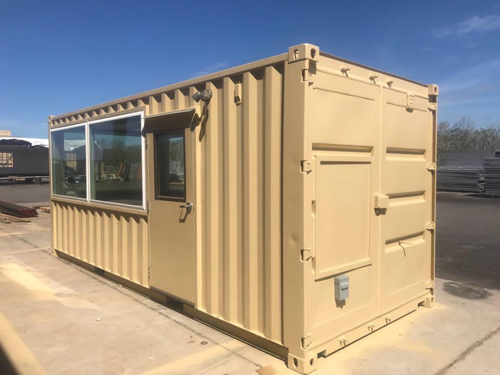 A relevant stock photo of shipping container custom in a typical setting.