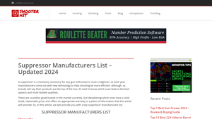 Suppressor Manufacturers List - Updated 2024 - ShooterHit - silencer manufacturer