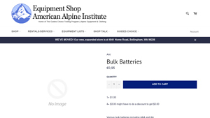 Bulk Batteries - The Equipment Shop at American Alpine Institute - aa batteries bulk