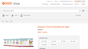 Banfield Shop | Simparica Trio® Chewables for dogs - simparica trio manufacturer