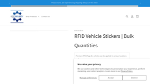 RFID Vehicle Stickers | Bulk Quantities - BSN Security - rfid stickers bulk