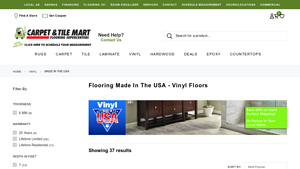 Vinyl Flooring Made in the USA - Carpet & Tile Mart - CarpetMart - waterproof vinyl flooring factory