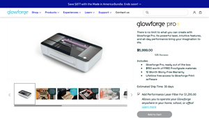 Glowforge Pro - laser cutter engraver factory