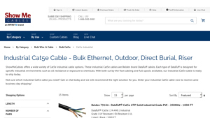 Industrial Cat5e Cable - Bulk Ethernet, Outdoor, Direct Burial, Riser ... - cat5e ethernet cable bulk