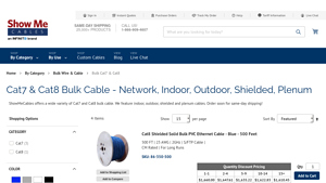 Cat7 & Cat8 Bulk Cable - Network, Indoor, Outdoor, Shielded, Plenum - cat 7 ethernet cable bulk