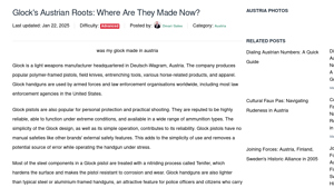 Glock's Austrian Roots: Where Are They Made Now? - glock firearms manufacturer
