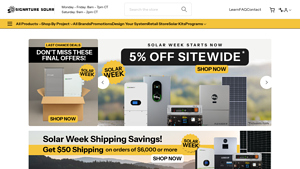SignatureSolar.com: Solar Panels, DIY Off-Grid Solar, Server Rack ... - on grid solar system factory