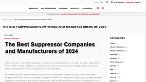 he Best Suppressor Companies and Manufacturers of 2024 - Silencer Shop - silencer manufacturer