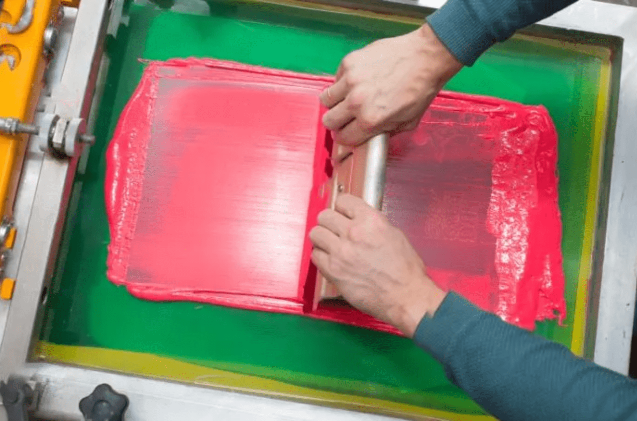 A relevant stock photo of silk printing china in a typical setting.