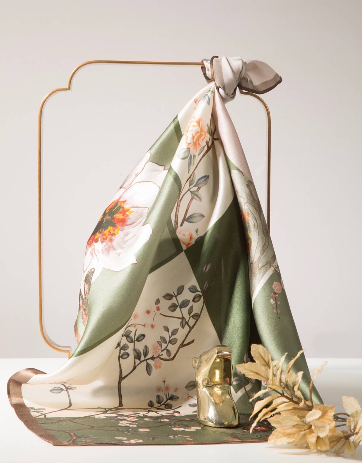 A relevant stock photo of silk scarf supplier in a typical setting.