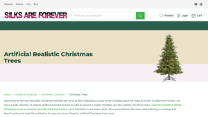 Artificial Realistic Christmas Trees - Silks Are Forever - small artificial christmas trees bulk
