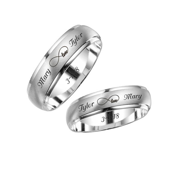 A relevant stock photo of silver ring custom in a typical setting.