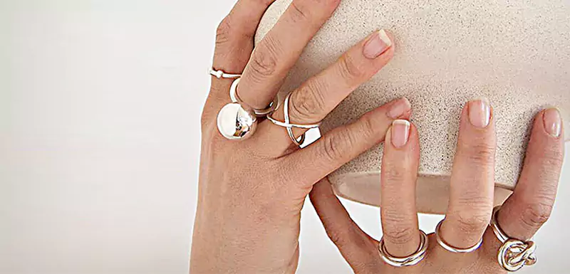 A relevant stock photo of silver ring manufacturer in a typical setting.