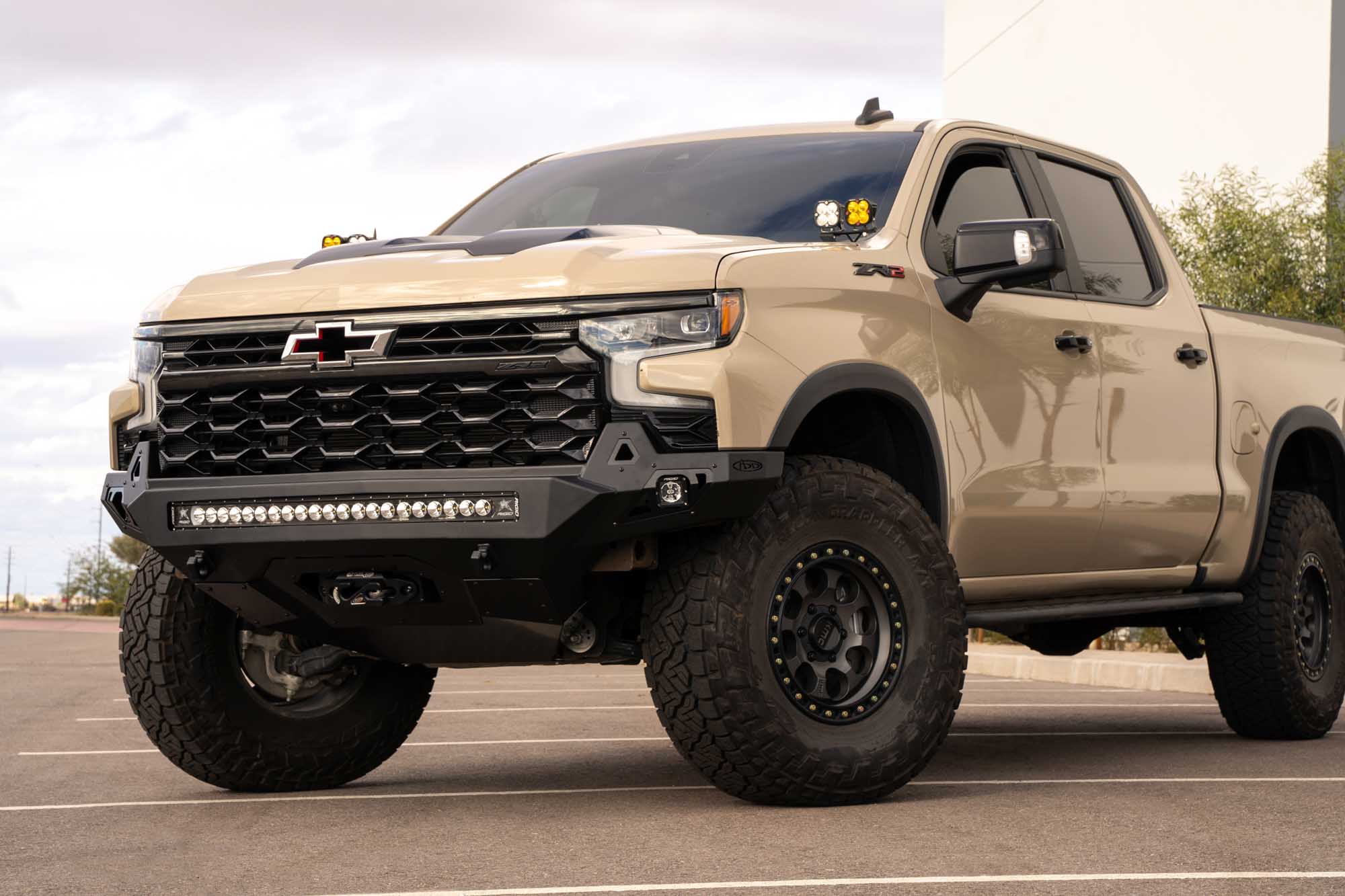 A relevant stock photo of silverado zr2 custom in a typical setting.