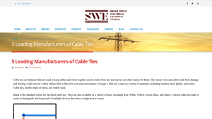 5 Leading Manufacturers of Cable Ties | Silver Waves - cable tie manufacturer