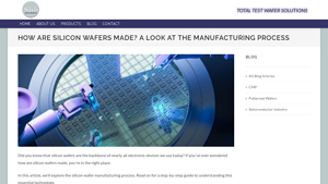 How Are Silicon Wafers Made? A Look at the Manufacturing Process - silicon wafer manufacturer