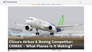 China's Airbus & Boeing Competitor: COMAC - What Planes Is It Making? - chinese airplane manufacturer