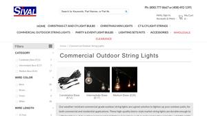 Commercial Outdoor String Lights - Sival, Inc - led string lights bulk