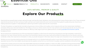 Pure Natural Essential Oils Manufacturer & Supplier in India - Sivaroma - essential oil manufacturer