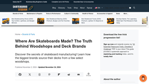 Where Are Skateboards Made? The Truth Behind Woodshops and Deck Brands ... - skate deck manufacturer