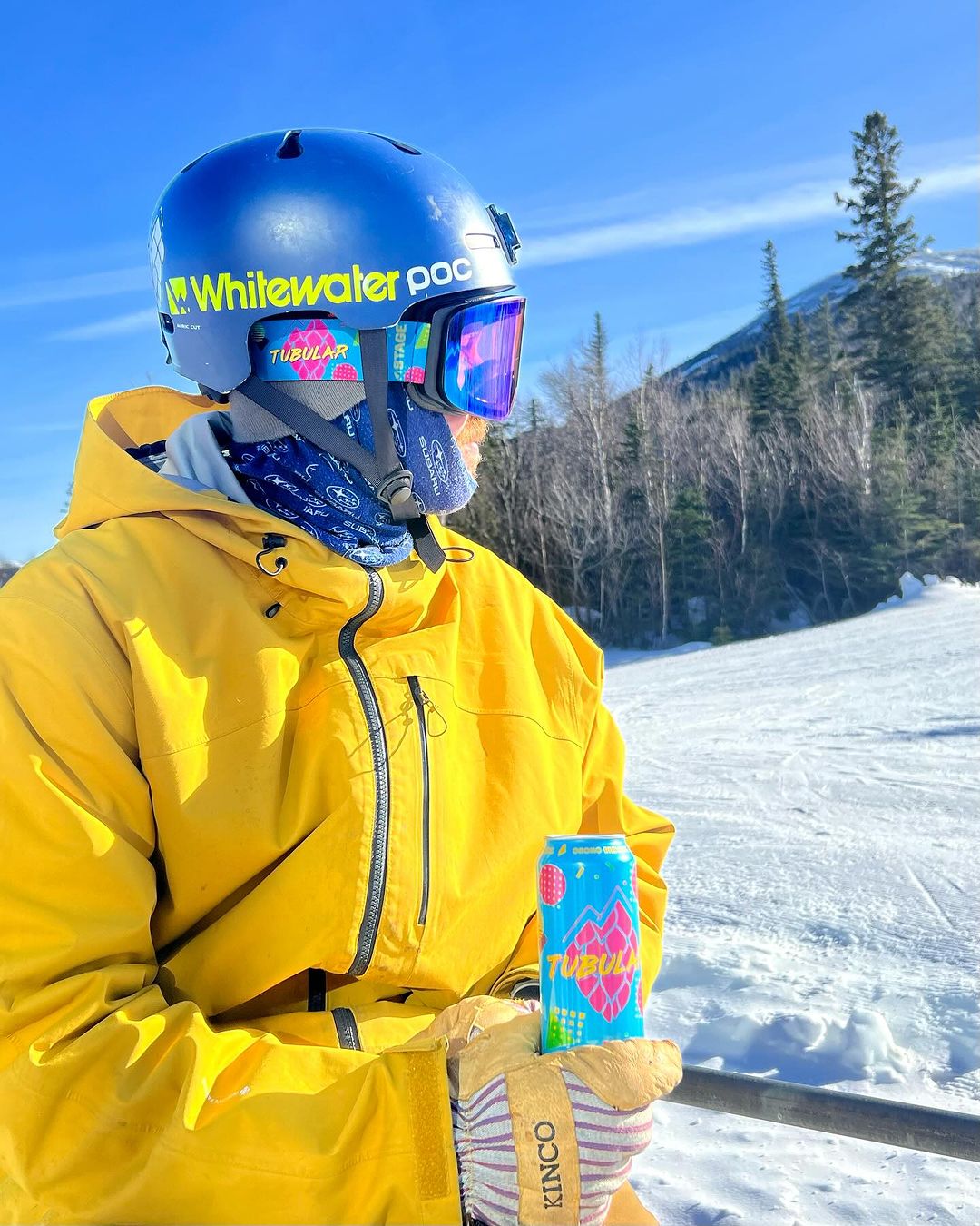 A relevant stock photo of ski goggles custom in a typical setting.