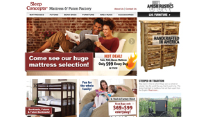 Sleep Concepts Mattress & Futon Factory, Amish Rustics - futon factory