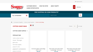 Cotton Candy Bags & Cups | Snappy Popcorn - candy bag bulk