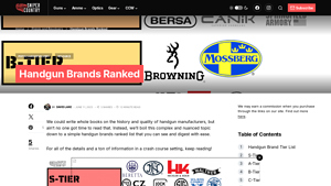 Handgun Brands Ranked - Sniper Country - gun manufacturer logos
