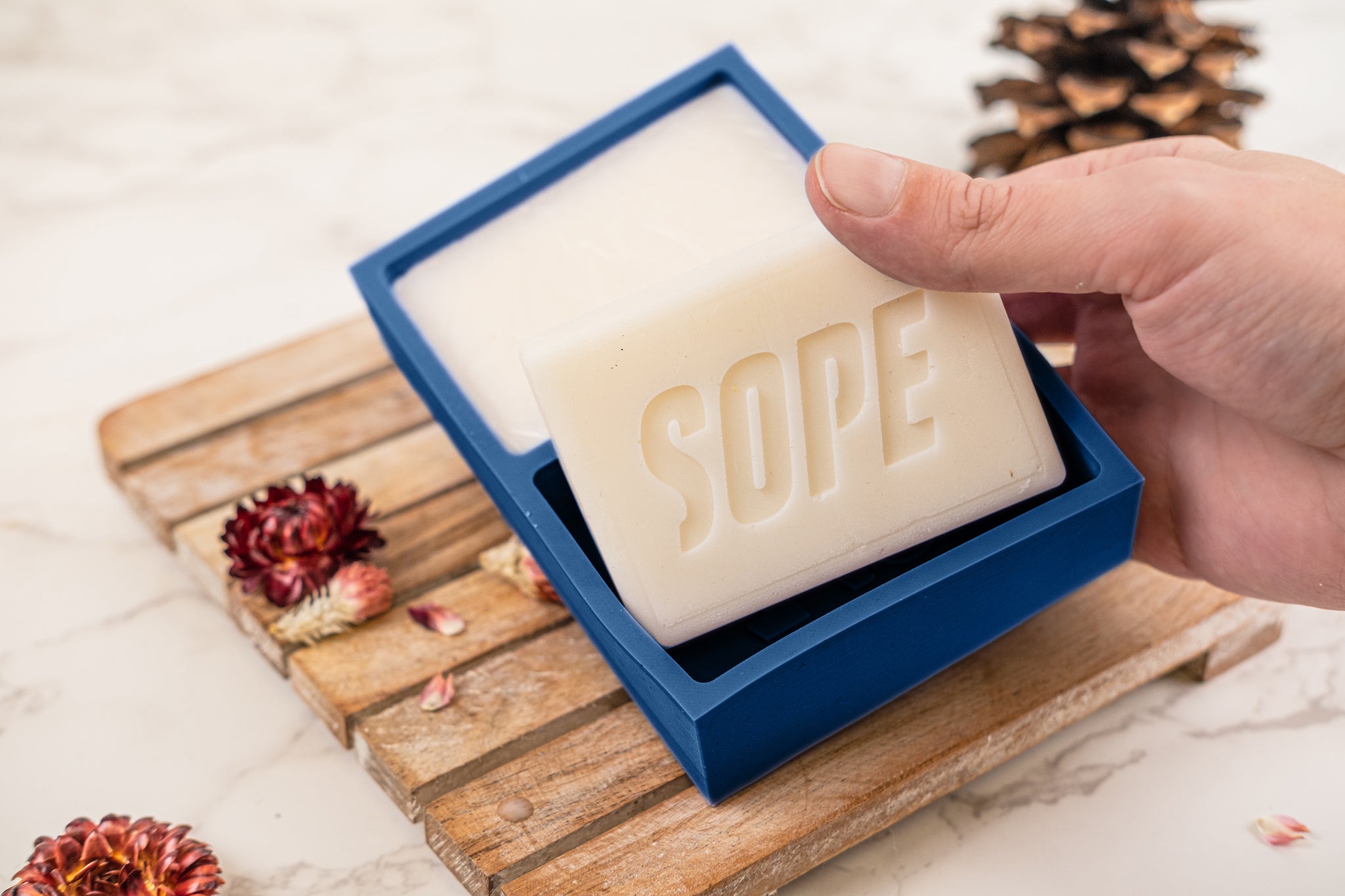 A relevant stock photo of soap molds custom in a typical setting.