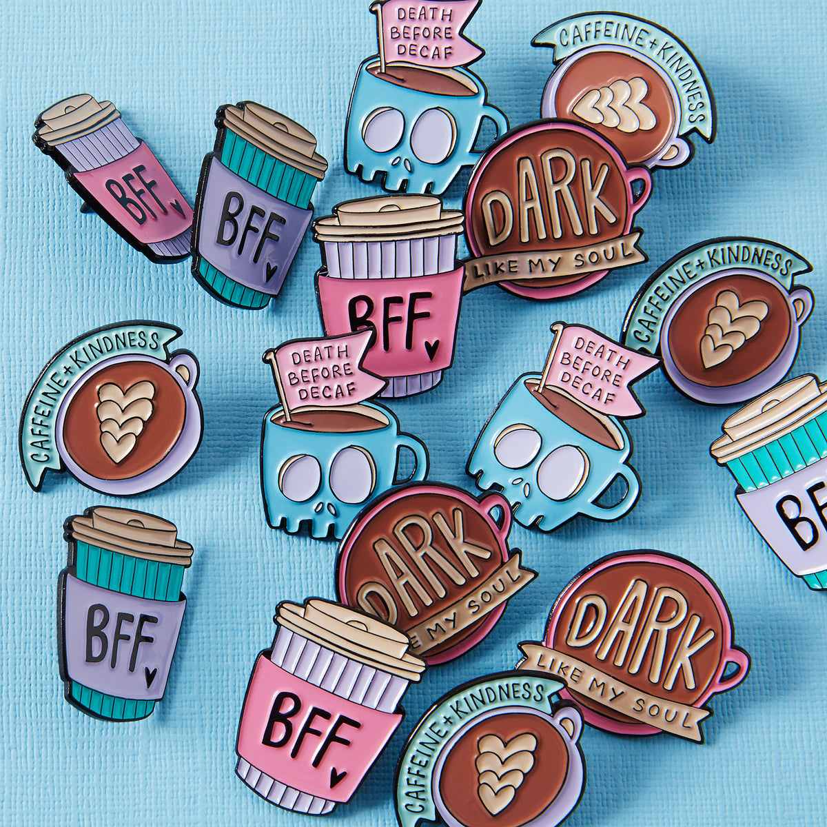 A relevant stock photo of soft enamel pin custom in a typical setting.
