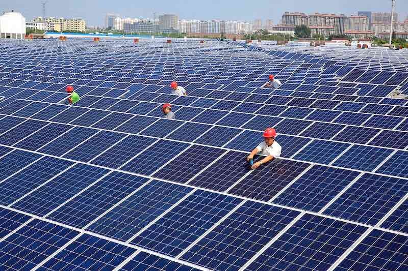 A relevant stock photo of solar panel china in a typical setting.