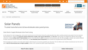 Solar Panels - Low Wholesale Prices - buy solar panels direct from manufacturer