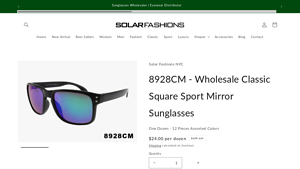 Wholesale Classic Square Sport Mirror Sunglasses – Solar Fashions - mirrored sunglasses bulk