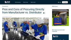 Pros and Cons of Procuring Directly from Manufacturer vs. Distributor ... - buying products directly from manufacturer