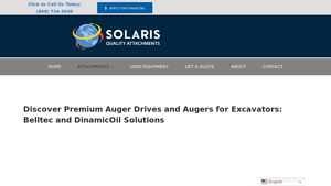 Auger Drives & Bits | Solaris Attachments - best hydraulic auger manufacturer usa