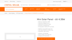 Mini Solar Panel - 6V 4.38W - mini solar panel factory