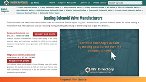 Solenoid Valve Manufacturers | Solenoid Valve Suppliers - Valve Manufacturing Companies
