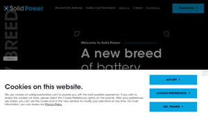 Solid Power Inc. - Investor Relations - power battery factory