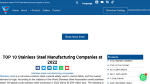 TOP 10 Stainless Steel Manufacturing Companies at 2022 - largest manufacturer of steel in the world