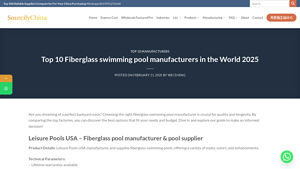Top Fiberglass Swimming Pool Manufacturers Compared for 2025 ... - best fiberglass pool manufacturer