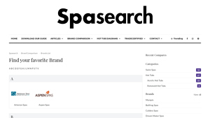 Brands List - Spasearch - hot tub manufacturer