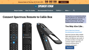 Connect Spectrum Remote to Cable Box (2025) - speakerform.com - spectrum cable box model number 201-t manufacturer