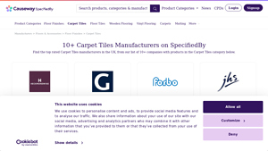 10+ Top Rated Carpet Tiles Manufacturers on SpecifiedBy - floor carpet tiles factory