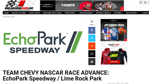 TEAM CHEVY NASCAR RACE ADVANCE: EchoPark Speedway / Lime... - chevrolet xfinity series racing manufacturer team