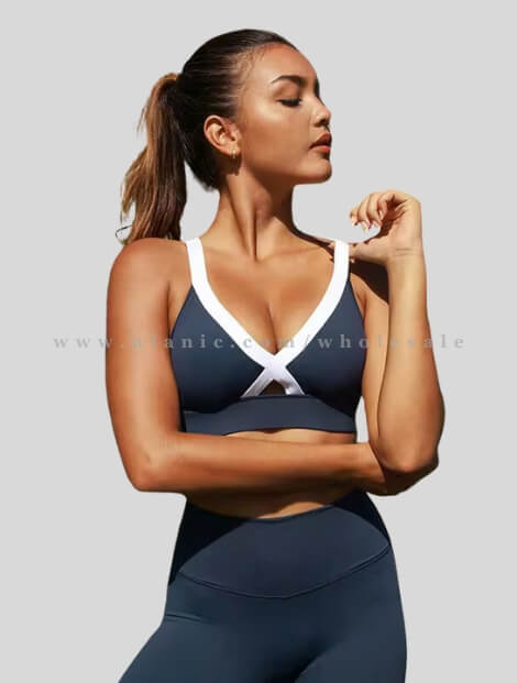 A relevant stock photo of sports bra manufacturer in a typical setting.